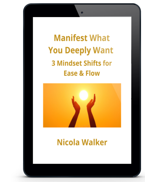 Manifest What You Deeply Want: 3 Mindset Shifts for Ease and Flow free gift cover